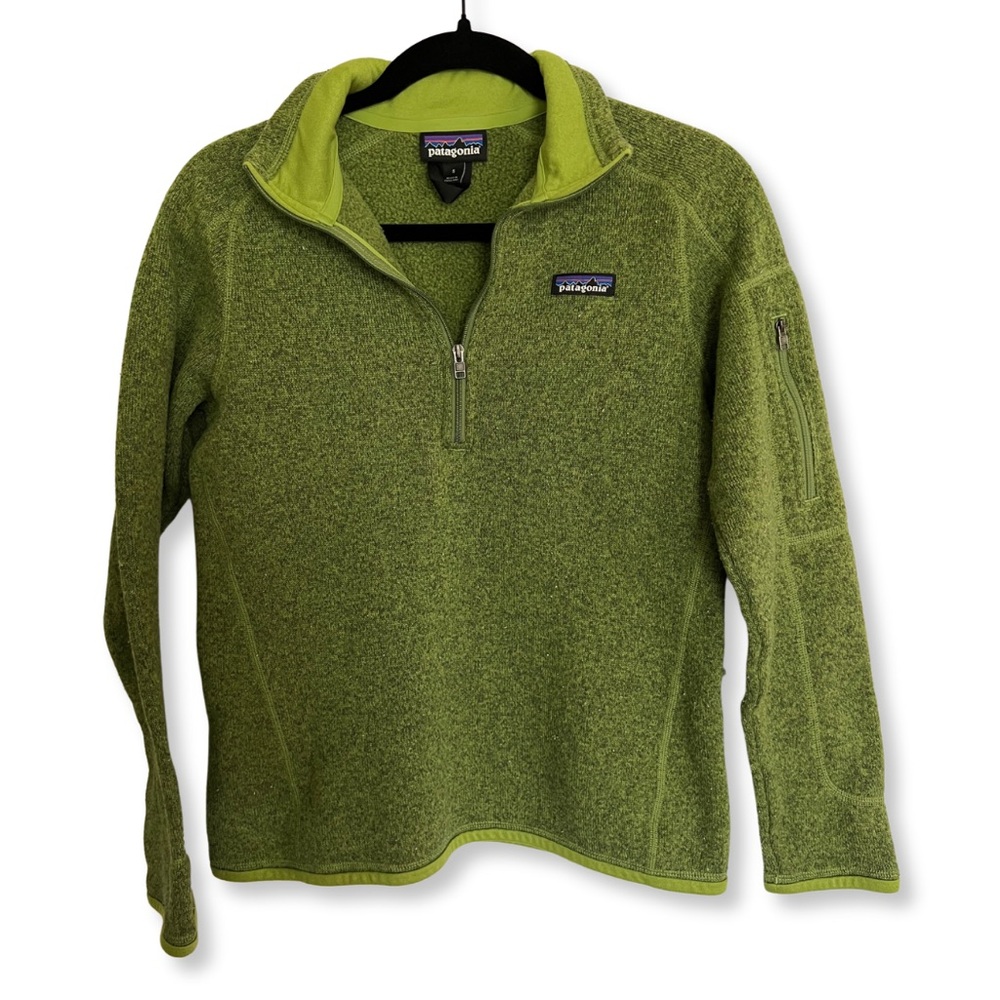 Patagonia Women’s Better Sweater® 1/4-Zip Fleece Pullover – Green, Size Small